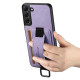 For Samsung Galaxy S24+ 5G Suteni H13 Litchi Leather Wrist Strap Wallet Back Phone Case(Purple)