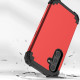 For Samsung Galaxy S24+ 5G 3 in 1 Silicone Hybrid PC Shockproof Phone Case(Red)