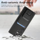 For Samsung Galaxy S24+ 5G Carbon Fiber Card Bag Fold Stand Phone Case(Black)