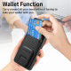 For Samsung Galaxy S24+ 5G Carbon Fiber Card Bag Fold Stand Phone Case(Black)