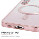 For Samsung Galaxy S24+ 5G ENKAY Hat-Prince Magnetic Glitter Plated TPU Phone Case with Lens Film(Pink)
