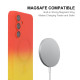 For Samsung Galaxy S24+ 5G ENKAY Hat-Prince MagSafe Rainbow Gradient Silicone Phone Case with Lens Film(Dark Blue)