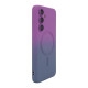 For Samsung Galaxy S24+ 5G ENKAY Hat-Prince MagSafe Rainbow Gradient Silicone Phone Case with Lens Film(Purple Blue)
