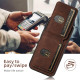 For Samsung Galaxy S24+ 5G Suteni H02 Litchi Leather Card Wallet Stand Back Phone Case(Brown)