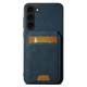 For Samsung Galaxy S23+ 5G Suteni H02 Litchi Leather Card Wallet Stand Back Phone Case(Blue)