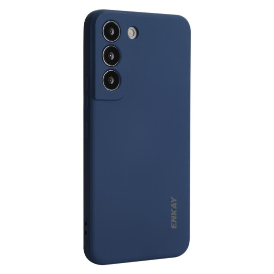 For Samsung Galaxy S24+ 5G ENKAY Liquid Silicone Soft Shockproof Phone Case(Dark Blue)