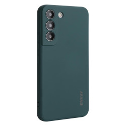 For Samsung Galaxy S24+ 5G ENKAY Liquid Silicone Soft Shockproof Phone Case(Dark Green)