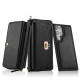 For Samsung Galaxy S24+ 5G Crossbody Multi-functional Zipper Wallet Litchi Leather Phone Case(Black)