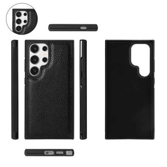 For Samsung Galaxy S24+ 5G Crossbody Multi-functional Zipper Wallet Litchi Leather Phone Case(Black)