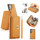 For Samsung Galaxy S24+ 5G Crossbody Multi-functional Zipper Wallet Litchi Leather Phone Case(Orange)