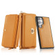 For Samsung Galaxy S24+ 5G Crossbody Multi-functional Zipper Wallet Litchi Leather Phone Case(Orange)