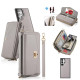 For Samsung Galaxy S24+ 5G Crossbody Multi-functional Zipper Wallet Litchi Leather Phone Case(Grey)