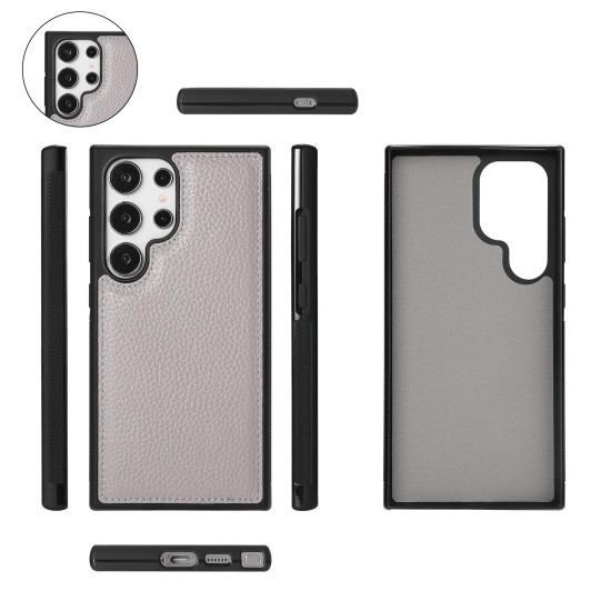 For Samsung Galaxy S24+ 5G Crossbody Multi-functional Zipper Wallet Litchi Leather Phone Case(Grey)