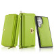 For Samsung Galaxy S24+ 5G Crossbody Multi-functional Zipper Wallet Litchi Leather Phone Case(Green)