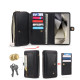 For Samsung Galaxy S24+ 5G Multi-functional Zipper Wallet Leather Phone Case(Black)