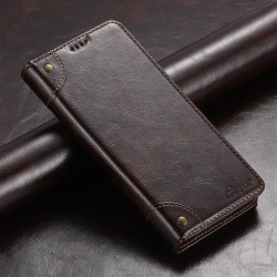 For Samsung Galaxy S23+ 5G Suteni Baroque Calf Texture Buckle Wallet Leather Phone Case(Brown)
