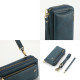 For Samsung Galaxy S24+ 5G Crossbody Multi-functional Zipper Wallet Leather Phone Case(Green)