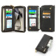 For Samsung Galaxy S24+ 5G Crossbody Multi-functional Zipper Wallet Leather Phone Case(Black)