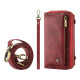For Samsung Galaxy S24+ 5G Crossbody Multi-functional Zipper Wallet Leather Phone Case(Red)