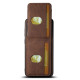 For Samsuny Galaxy S24+ 5G Suteni H03 Litchi Leather Card Bag Stand Back Phone Case(Brown)