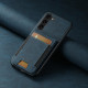 For Samsuny Galaxy S24+ 5G Suteni H03 Litchi Leather Card Bag Stand Back Phone Case(Blue)