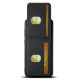 For Samsuny Galaxy S23+ 5G Suteni H03 Litchi Leather Card Bag Stand Back Phone Case(Black)