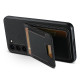 For Samsuny Galaxy S23+ 5G Suteni H03 Litchi Leather Card Bag Stand Back Phone Case(Black)