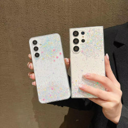 For Samsung Galaxy S24+ 5G Dreamy Star Glitter Epoxy TPU Phone Case(Transparent)