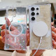 For Samsung Galaxy S24+ 5G Explosive Flash Gradient MagSafe TPU Phone Case(Cold Blue)