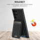 For Samsung Galaxy S23+ 5G Suteni H17 Litchi Texture Leather MagSafe Detachable Wallet Phone Case(Black)