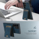 For  Samsung Galaxy S23 5G Suteni H17 Litchi Texture Leather MagSafe Detachable Wallet Phone Case(Blue)