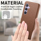 For Samsung Galaxy S24+ 5G Litchi Oil Edge Leather Back Phone Case(Brown)