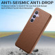 For Samsung Galaxy S24+ 5G Litchi Oil Edge Leather Back Phone Case(Brown)