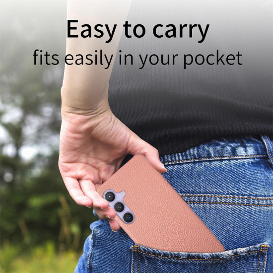 For Samsung Galaxy S24+ 5G Litchi Oil Edge Leather Back Phone Case(Pink)