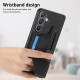 For Samsung Galaxy S24+ 5G II K-shaped Slide Holder Card Slot Phone Case(Black)