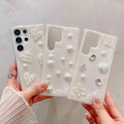For Samsung Galaxy S24+ 5G Cream Gum Decoden TPU Phone Case(Love)