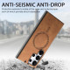 For Samsung Galaxy S23+ 5G Solid Color Retro Magsafe PU Back Cover Phone Case(Brown)