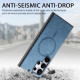 For Samsung Galaxy S23+ 5G Solid Color Retro Magsafe PU Back Cover Phone Case(Blue)
