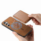 For Samsung Galaxy S24+ 5G Retro Magsafe Card Bag PU Back Cover Phone Case(Brown)