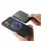 For Samsung Galaxy S24+ 5G Retro Magsafe Card Bag PU Back Cover Phone Case(Black)