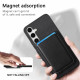 For Samsung Galaxy S24+ 5G Retro Magsafe Card Bag PU Back Cover Phone Case(Black)