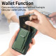 For Samsung Galaxy S24+ 5G Carbon Fiber Fold Stand Elastic Card Bag Phone Case(Green)