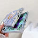 For Samsung Galaxy S24+ 5G Electroplating Laser Butterfly Ring Holder Phone Case(Pink Butterflies AB2)