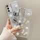 For Samsung Galaxy S23+ 5G Three-dimensional Butterfly Glitter TPU  Phone Case(Gold)