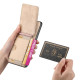 For Samsung Galaxy S24+ 5G Carbon Fiber Vertical Flip Wallet Stand Phone Case(Khaki)