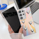 For Samsung Galaxy S24+ 5G Electroplating 5-Heart Laser Texture TPU Phone Case(Feather Yarn)
