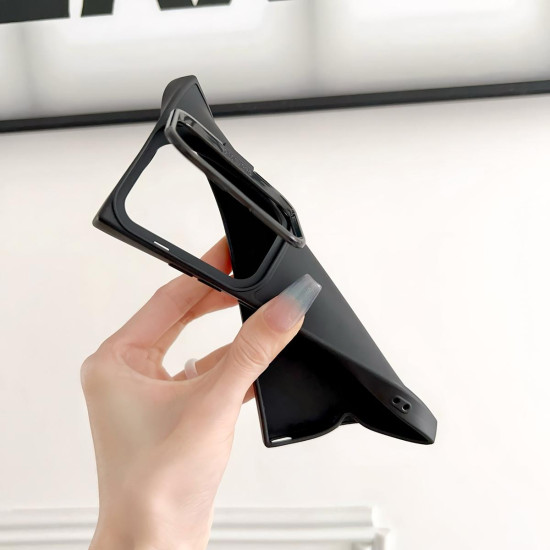 For Samsung Galaxy S24+ 5G Lens Frame Holder Shockproof Phone Case(Green)
