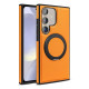 For Samsung Galaxy S24+ 5G Yashi 360 Degree Rotating MagSafe Bracket Phone Case(Orange)