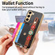 For Samsung Galaxy S23+ 5G Stereoscopic Flowers Wristband Card Bag Phone Case(Black)