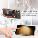 For Samsung Galaxy S23+ 5G Stereoscopic Flowers Wristband Card Bag Phone Case(Black)